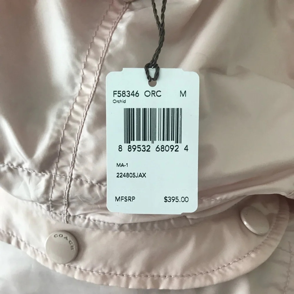 Coach pink windbreaker jacket medium - Picture 5 of 16